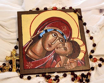 Virgin and Child - Hand Painted Icon