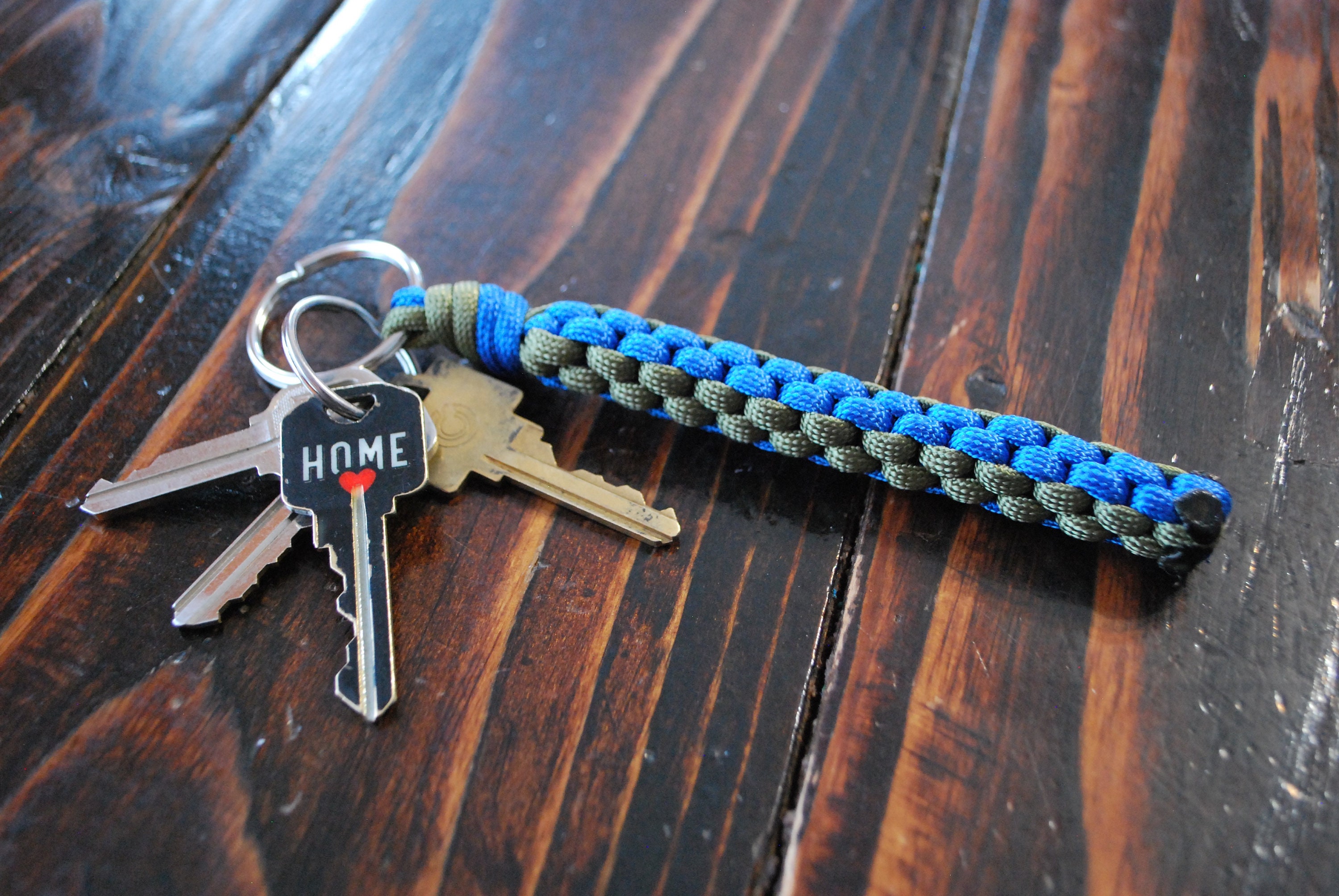 Paracord box knot keychain Etsy