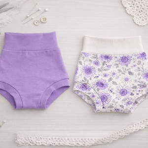Bummies PDF Sewing Pattern, Baby & Toddler High Waisted Bummies, Skirted Bloomers, Diaper Cover Shorts  Easy Beginner Sewing Pattern