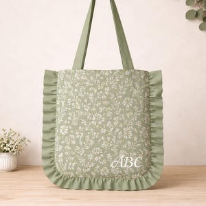 Rüschen-Taschen-Muster | Rüschen Tragetasche Schnittmuster PDF | 2 Größen Kids & Mom | Einfache DIY-Tasche | Druckbares Layout, Video-Tutorial