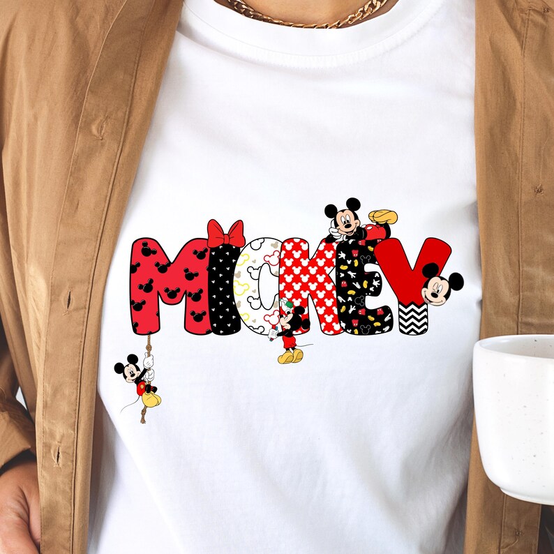 Custom Mickey Mouse Name PNG, Personalized Mickey Birthday PNG, Disney Name PNG image 6