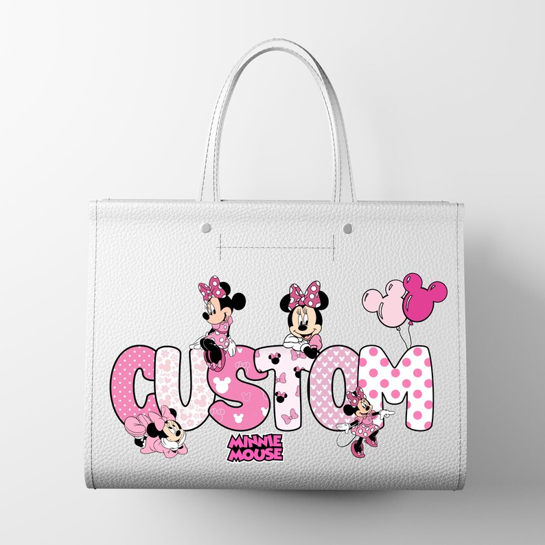 Minnie Maus Name PNG, personalisierte Geburtstag Design (digitaler Download) Bild 2
