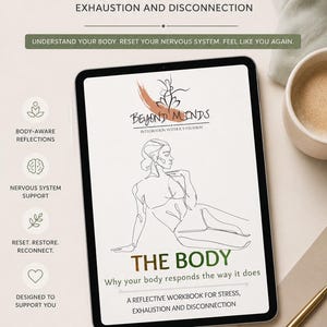 Stress & Burnout Reflection Workbook | Achtsamkeit Reflektierendes Journal PDF | Der Körper