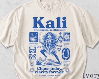 Kali Shirt | Funny Hindu Mythology Tee | Retro Goddess Graphic | Gift for Her XJCWFO