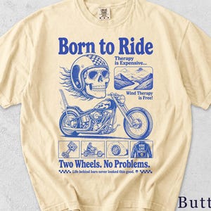 Biker Shirt | Funny Retro Motorcycle Tee | Unisex Graphic Tee | Gift for Him HNOXPI image 4