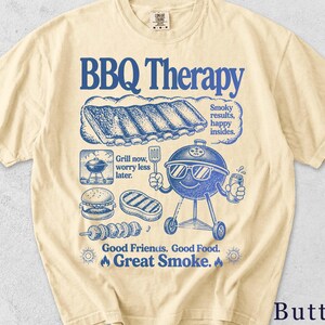 Funny BBQ Shirt | Retro Grill Master Graphic Tee | BBQ Gift for Him, Unisex T-Shirt V4299H image 4