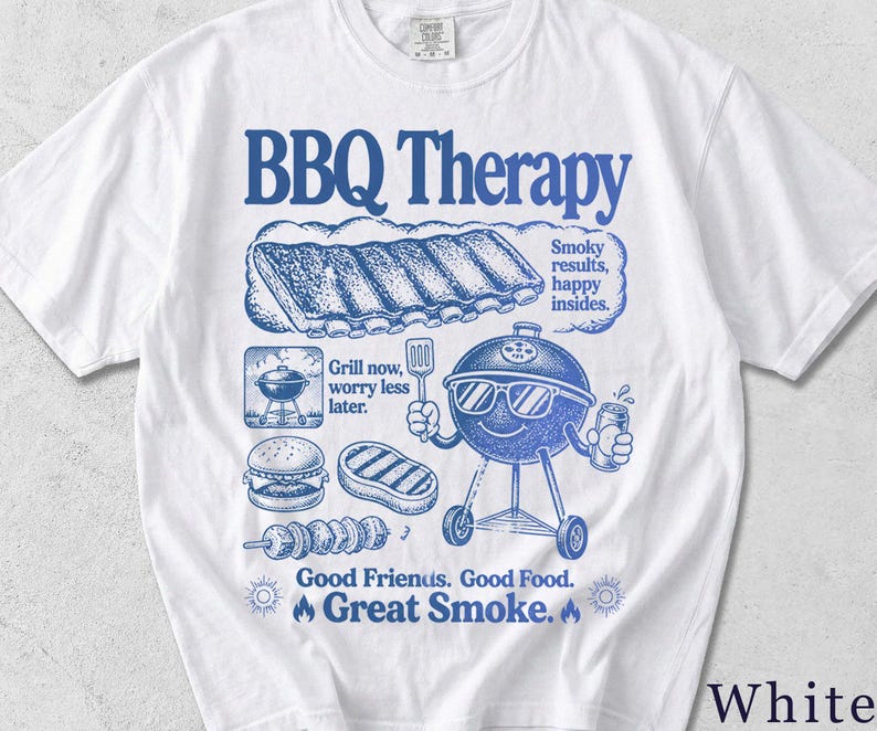 Funny BBQ Shirt | Retro Grill Master Graphic Tee | BBQ Gift for Him, Unisex T-Shirt V4299H image 3