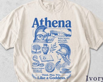 Funny Athena Shirt | Retro Mythology Graphic Tee | Gift For Her 1KQ33W