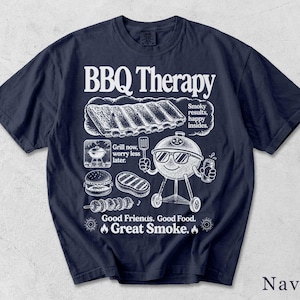 Funny BBQ Shirt | Retro Grill Master Graphic Tee | BBQ Gift for Him, Unisex T-Shirt V4299H image 9
