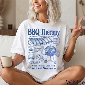 Funny BBQ Shirt | Retro Grill Master Graphic Tee | BBQ Gift for Him, Unisex T-Shirt V4299H image 5