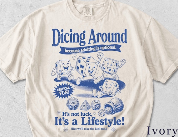 Dice Shirt | Funny Retro Game Night Tee | Board Game Gift | Unisex Graphic Tee KT2BST