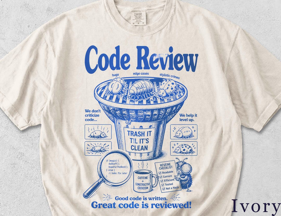 Code Review Shirt | Funny Retro Programmer Tee | Developer Gift ...