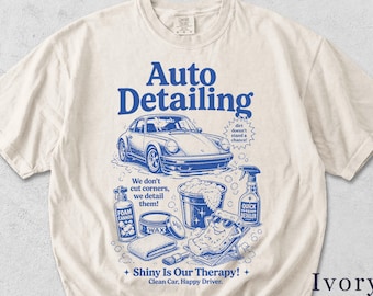 Funny Car Detailing Shirt | Retro Car Detailer Graphic Tee, Gift for Him QII5PR