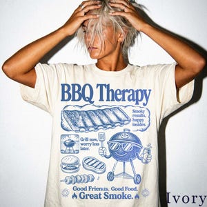 Funny BBQ Shirt | Retro Grill Master Graphic Tee | BBQ Gift for Him, Unisex T-Shirt V4299H image 6