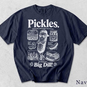 Funny Pickle Shirt, Retro Pickles Graphic Tee, Food Lover Gift, Unisex T-Shirt BFCN4V image 9