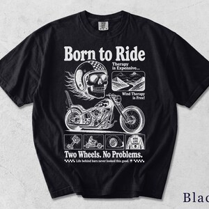 Biker Shirt | Funny Retro Motorcycle Tee | Unisex Graphic Tee | Gift for Him HNOXPI image 8