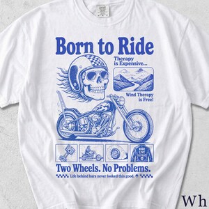 Biker Shirt | Funny Retro Motorcycle Tee | Unisex Graphic Tee | Gift for Him HNOXPI image 3