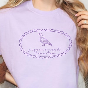 Pigeon Shirt Bird Shirt Birding Gift for Bird Lovers Bird Nerd Pigeon Appreciation Comfort Colors Pigeons Tshirt Pigeon Lover Comfortcolors