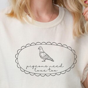 Pigeon Shirt Bird Shirt Birding Gift for Bird Lovers Bird Nerd Pigeon Appreciation Comfort Colors Pigeons Tshirt Pigeon Lover Comfortcolors