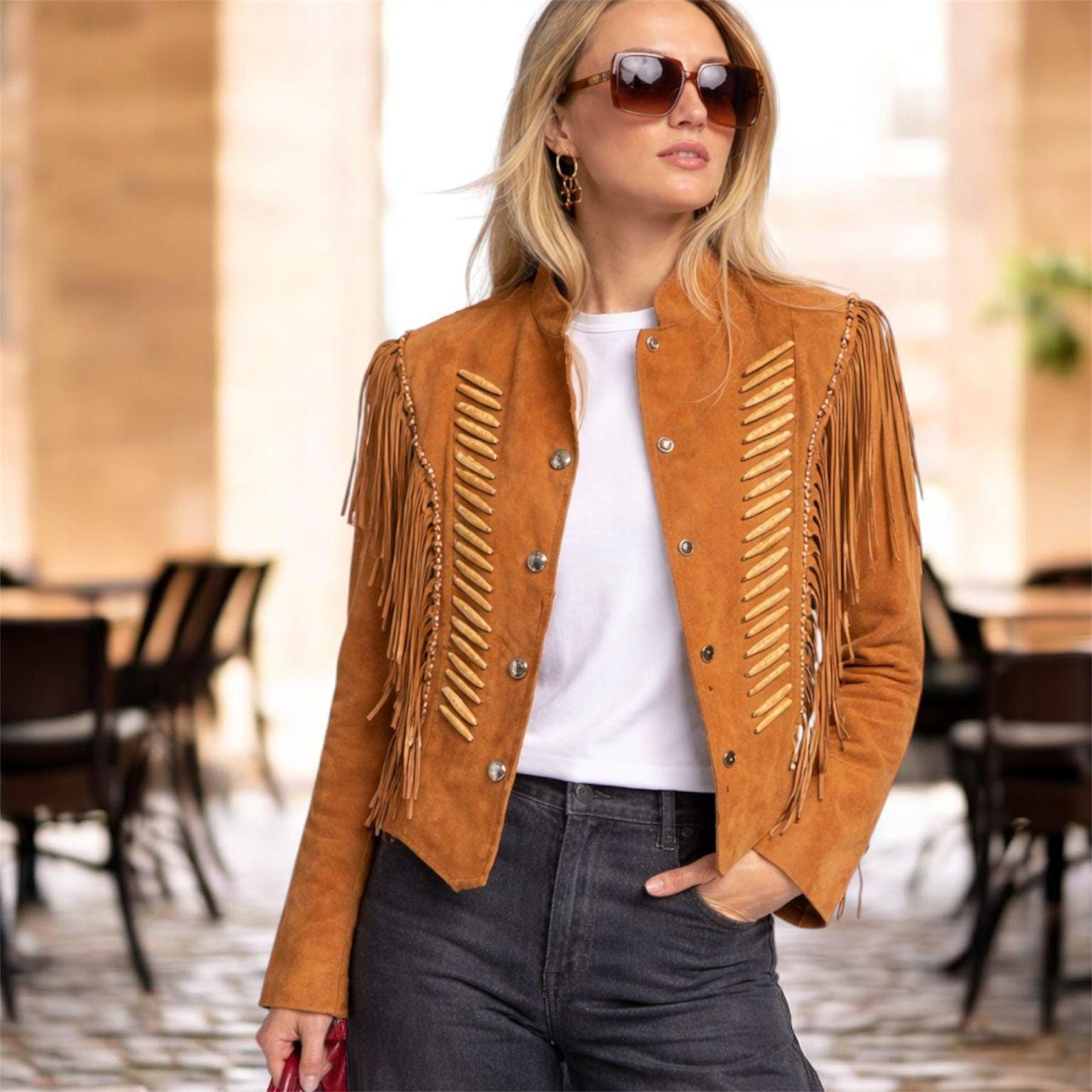 Vintage 90s Suede Jacket - Etsy