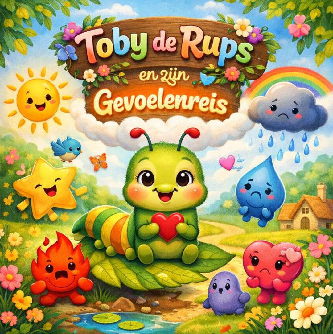 Toby the Caterpillar and His Journey of Feelings | Emotion Book for ...