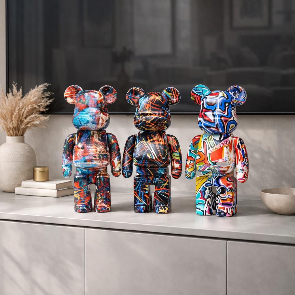 Graffiti bear statue - Etsy 日本