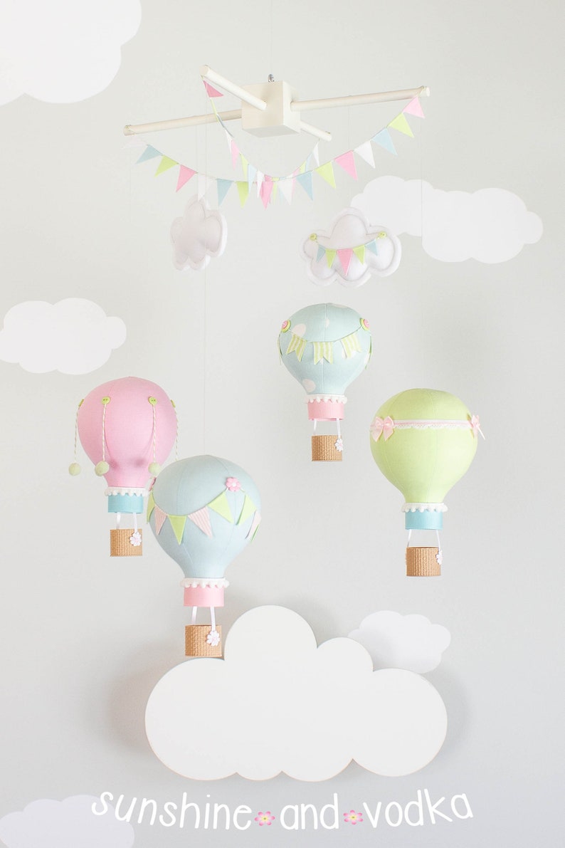 Diy Hot Air Balloon Baby Mobile Nursery Decor Kit And Tutorial Complete Diy Kit I144 Kits Kits How To Lifepharmafze Com