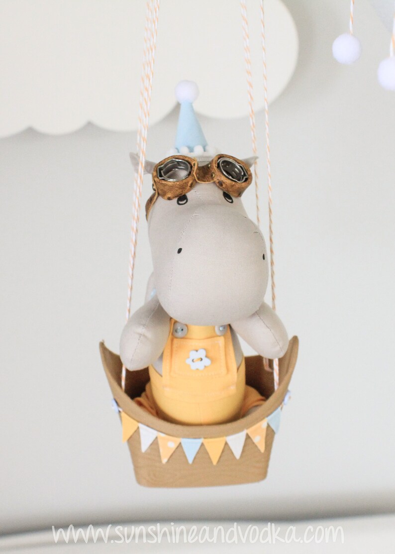 Hippo Mobile pour bébé Baby Boy Nursery décor plafond Etsy