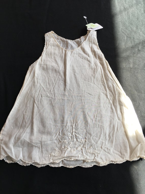 Antique children gown shell slip gown dress cotton