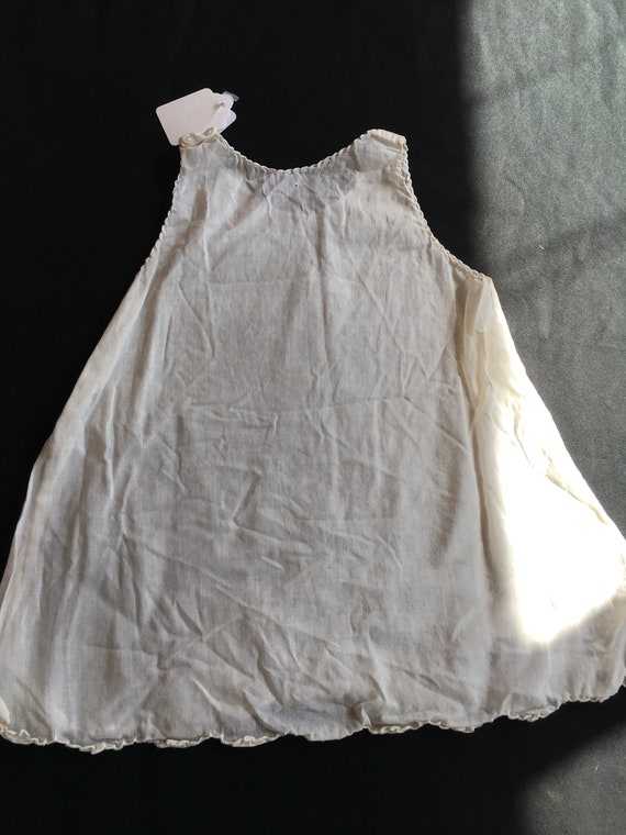 Antique children gown shell slip gown dress cotto… - image 5