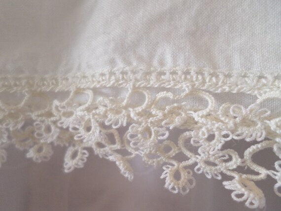 Vintage White 1910 Infant Girl's Cotton Slip Dres… - image 4