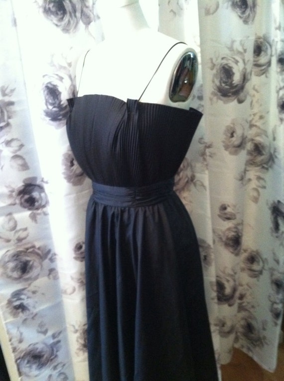 1980 vintage dress black dress small