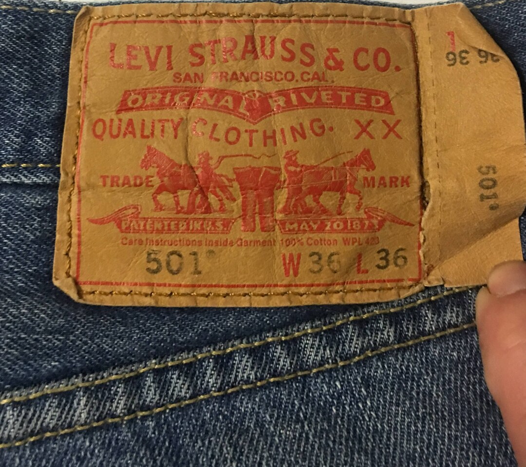 Deadstock LEVI'S 501 big E redline selvedge late 60s USA 30x36 | eBay