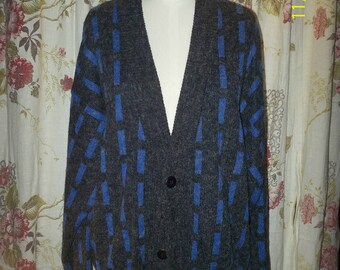 Vintage Cardigan Blue / Grey