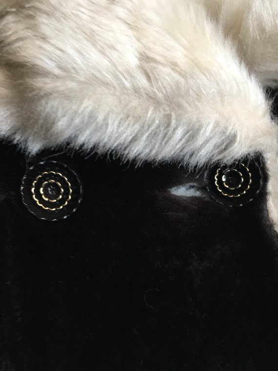Penny lane boho chic faux fur large 1970 coat but… - image 6