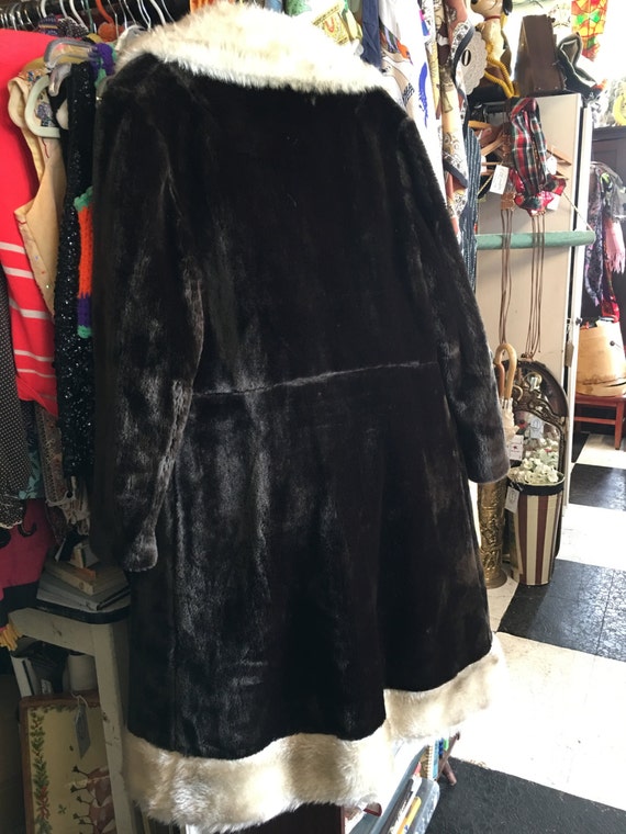 Penny lane boho chic faux fur large 1970 coat but… - image 5