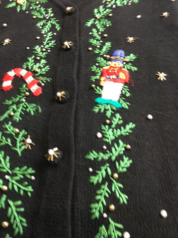 Ugly Christmas Sweater Vest black 3X men womem