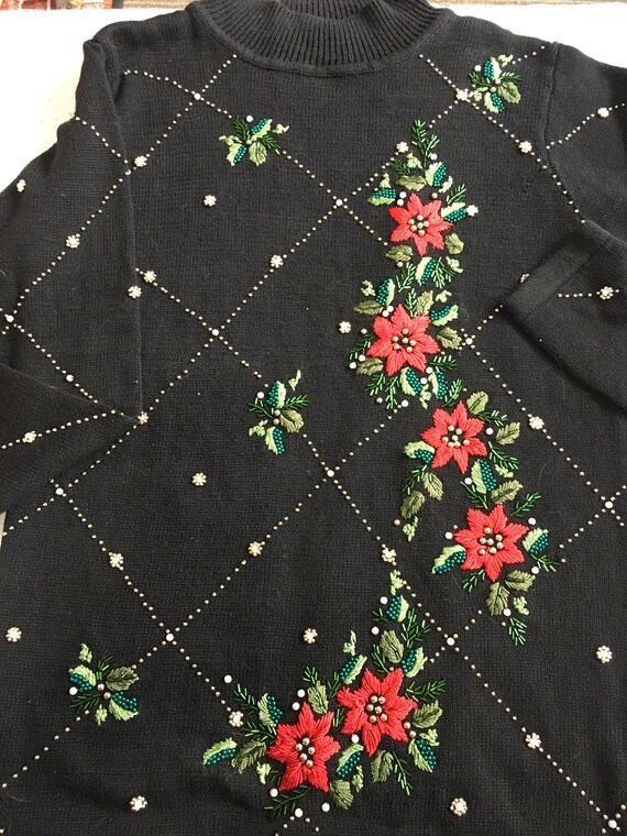 Ugly Christmas Sweater black small womem