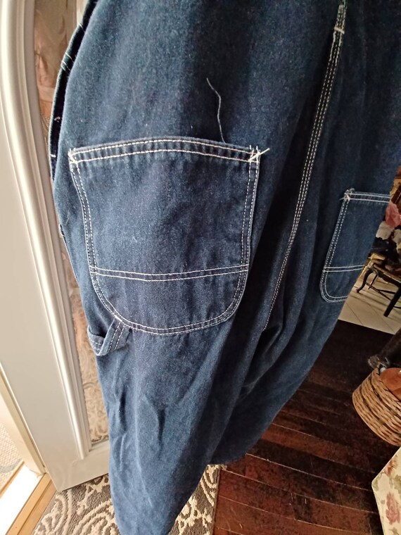 Vintage Roebucks denim overalls 44/33 - image 6