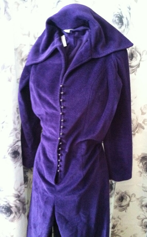Mod purple jump suit small 1970
