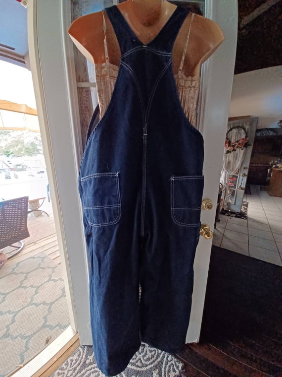 Vintage Roebucks denim overalls 44/33 - image 8