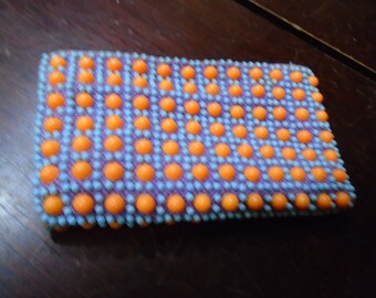 Vintage colorful bubble bead coin purse 1960