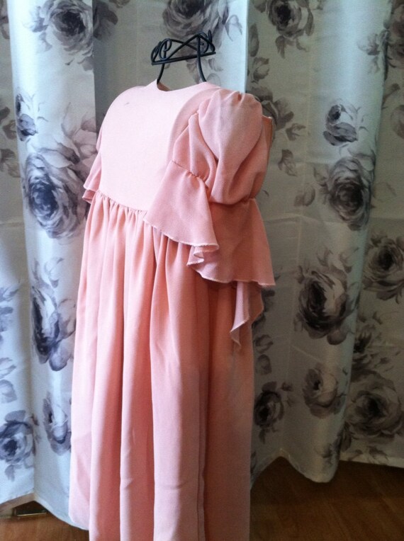 Peach Melba Embroidered Maxi Dress  4-7 Years main image 0