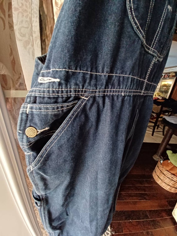 Vintage Roebucks denim overalls 44/33 - image 7