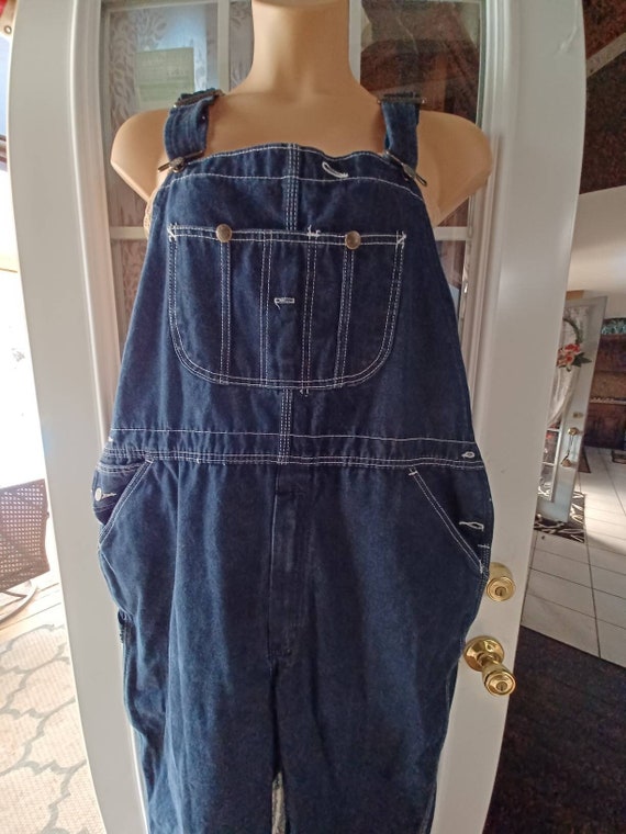 Vintage Roebucks denim overalls 44/33 - image 1