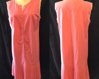 Mod retro Hot pink dress women's large medium 1960