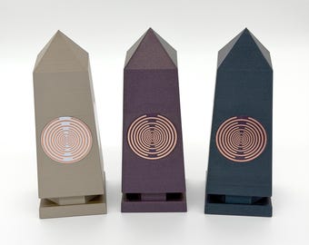 Lakhovsky MWO Obelisk – Energetischer Turm, Raumharmonisierer – 4-Seiten Radionik Generator – Heilige Geometrie für Altar & Büro, 5G