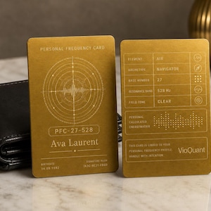 Personalized Frequency Card with Individual Programming – Radionics Energy Card for Intention, Balance and Manifestation