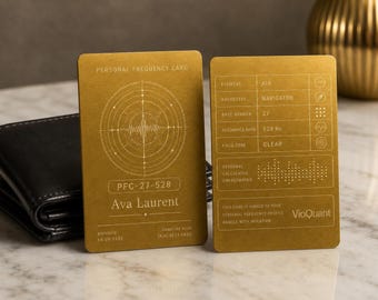 Personalisierte Frequenzkarte mit individueller Programmierung – Radionik Energiekarte für Intention, Balance und Manifestation