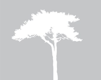 Wall decals - Tree decal -- Nursery wall tree decal - vinyl tree decal -- safari Tree decal Africa tree